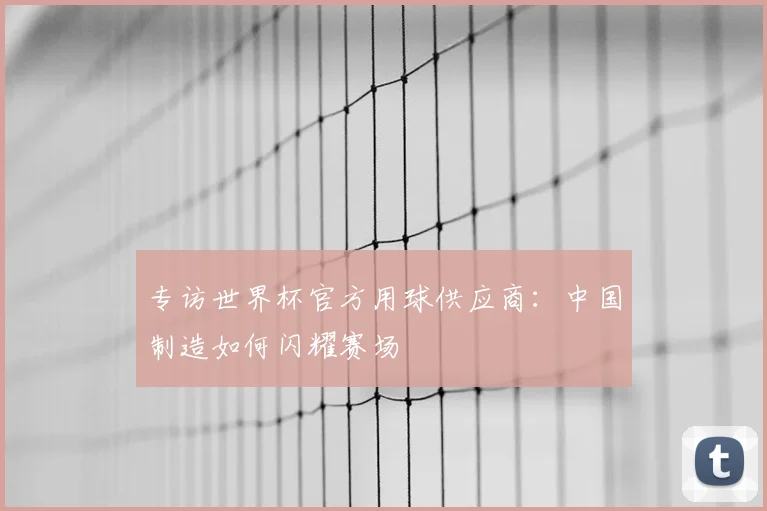 专访世界杯官方用球供应商：中国制造如何闪耀赛场